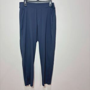 Athleta Brooklyn Ankle Pants Navy Blue 10 High Waist Commute Work Travel City